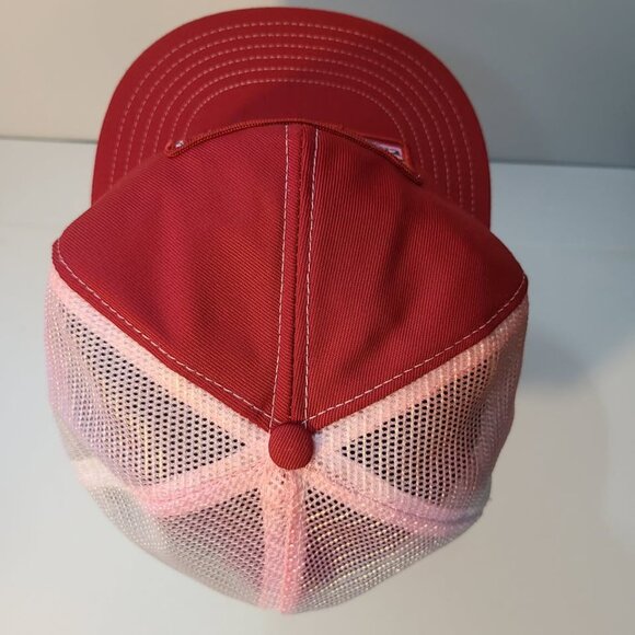 Vintage 90s Trucker Hat Firestone Forestry Tires Patch Mesh Adjustable Hat - Picture 6 of 8